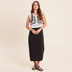 Robe avec haut crochet noir femme