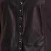Chemise manches longues noir femme