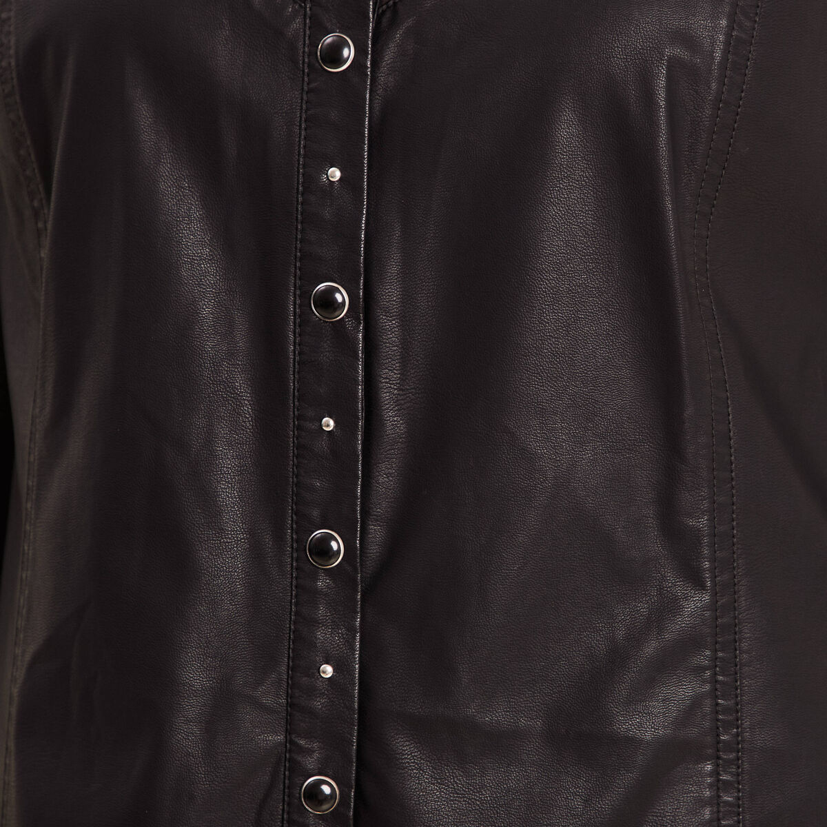 Chemise manches longues noir femme