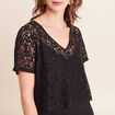 Robe longue &eacute;vas&eacute;e 2 en 1 col rond noir femme