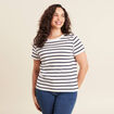 T-shirt manches courtes blanc femme