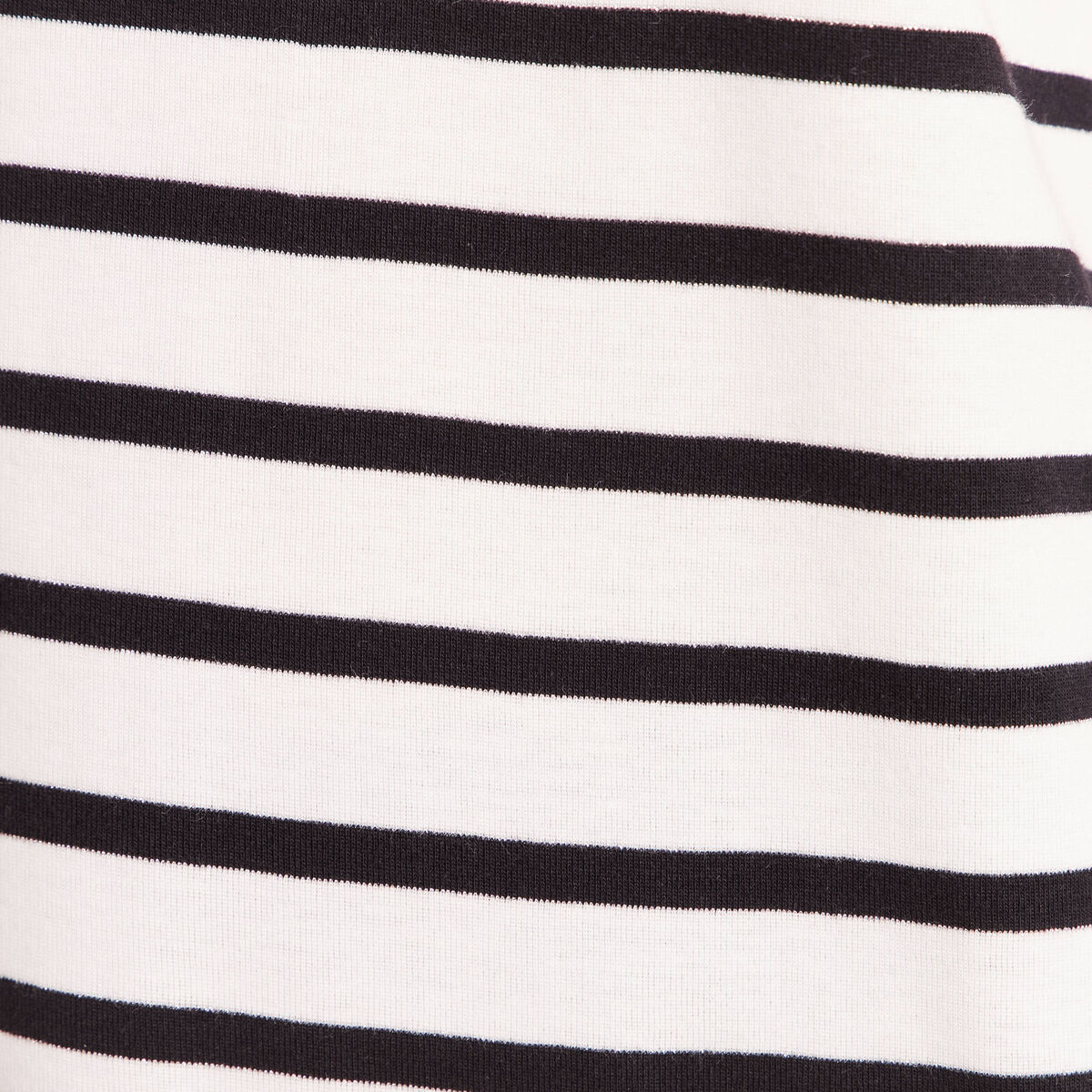 T-shirt marini&egrave;re avec broderie sequins noir femme