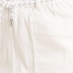Jupe droite r&eacute;versible blanc femme