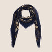 Foulard bleu marine femme