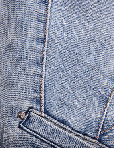 Veste boutonnée denim double stone femme