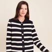 Gilet r&eacute;versible en maille noir femme