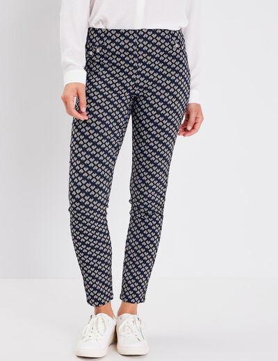 Tregging taille élastiquée noir femme