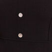 Robe courte &eacute;vas&eacute;e col v sans manches noir femme