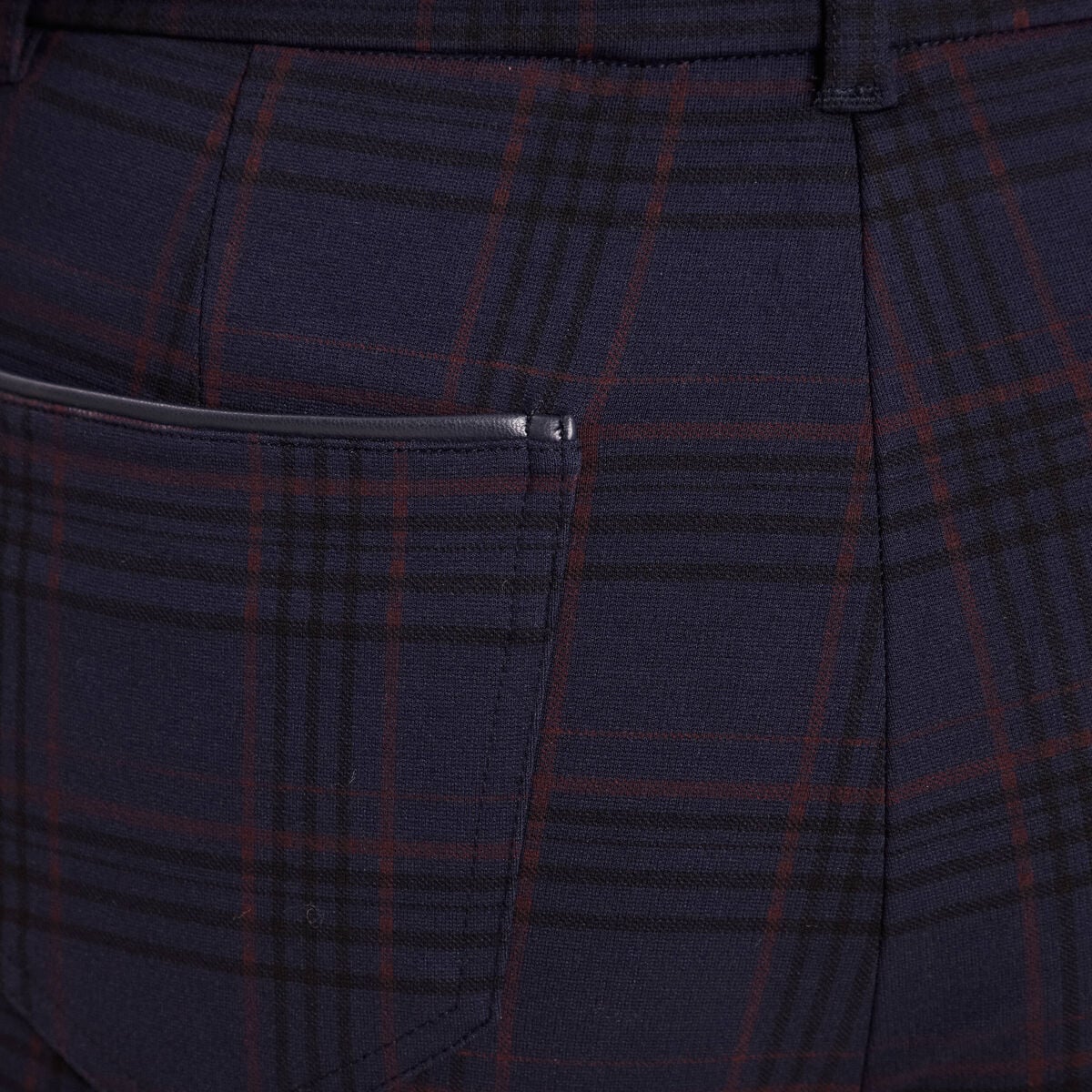 Pantalon droit bleu marine femme