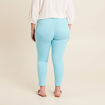Pantalon léger taille standard 7/8ème bleu femme