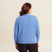 Pull en cachemire col v bleu violet femme