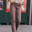 Jean magique L'Unique coupe bootcut marron clair femme