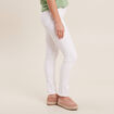 Pantalon léger taille standard long blanc femme