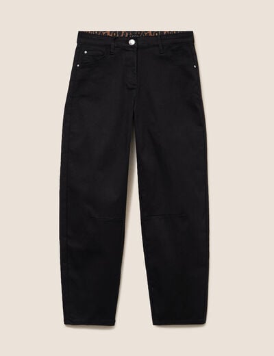 Pantalon magique coupe barrel l'Unique noir femme