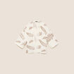 Kimono brod&eacute; manches 3/4 ecru femme