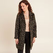 Manteau 2 en 1 ajust&eacute; &agrave; capuche amovible vert kaki femme