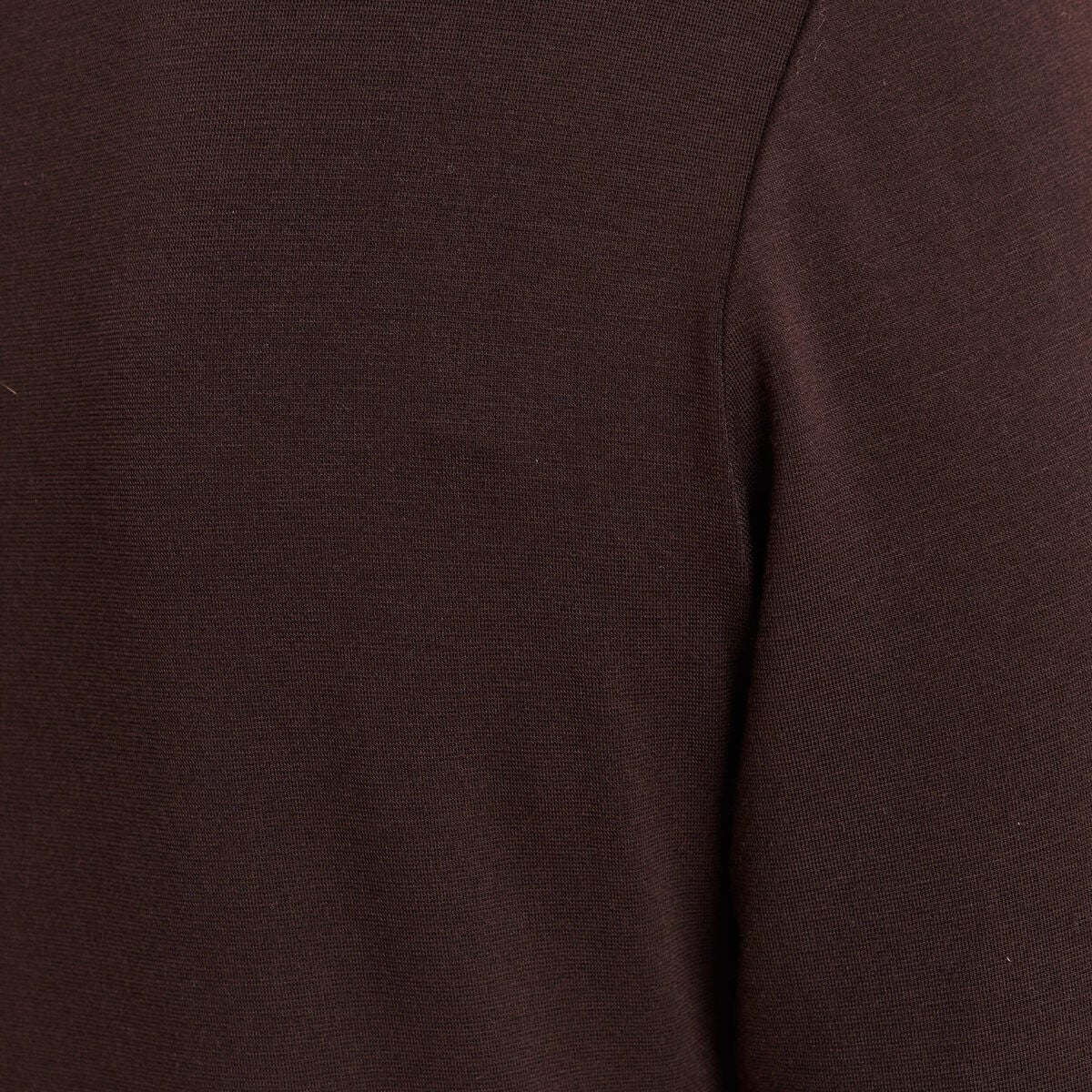 T-shirt thermo-douceur manches longues marron fonc&eacute; femme