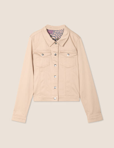 Veste réversible taupe femme