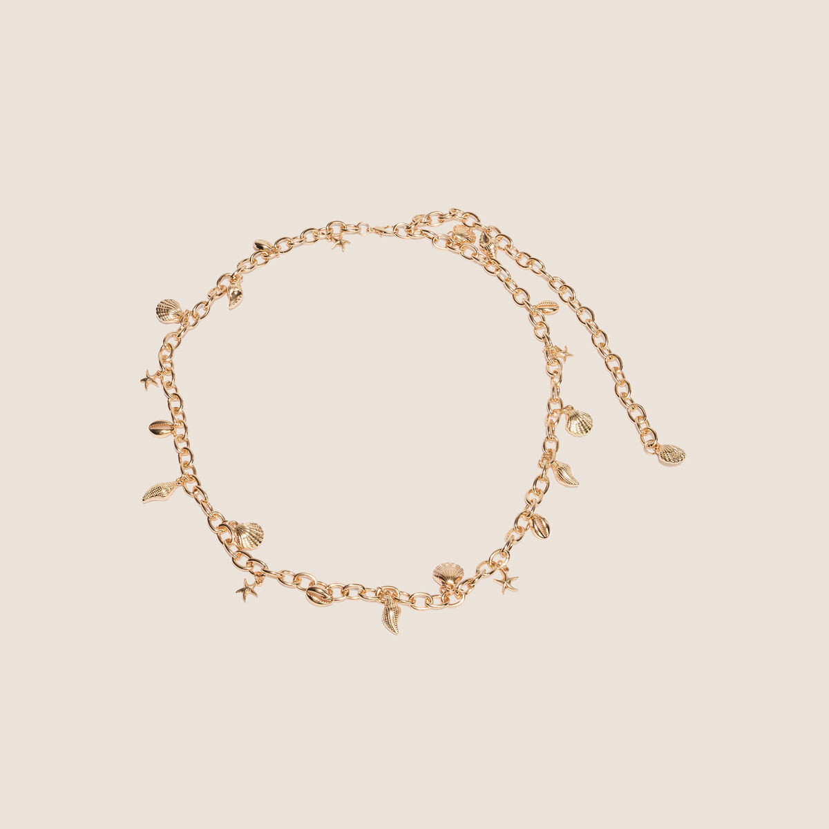 Ceinture chaine couleur or femme