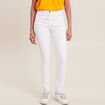 Jean magique ajusté taille standard blanc femme