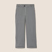 Pantalon large 7/8&egrave;me taille standard noir femme