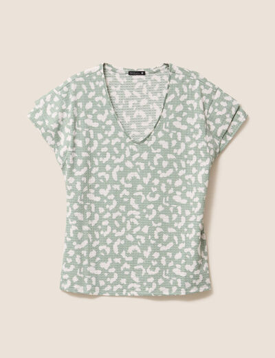 T-shirt manches courtes taupe femme