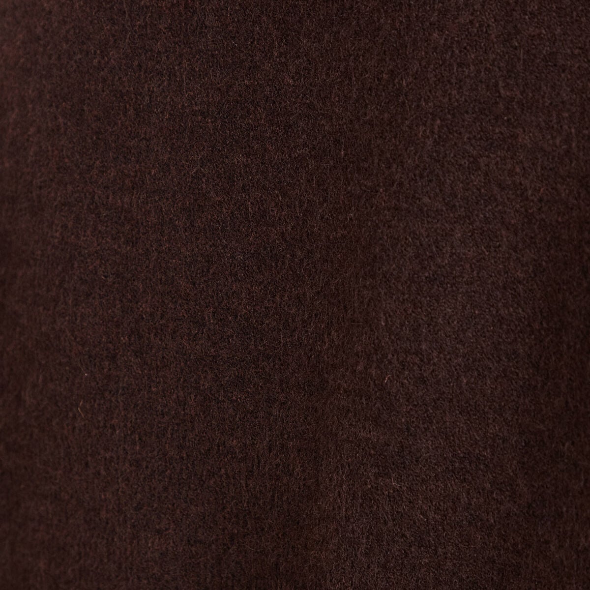 Pull sans manches aspect laineux marron fonc&eacute; femme