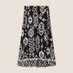 Jupe fluide taille standard noir femme
