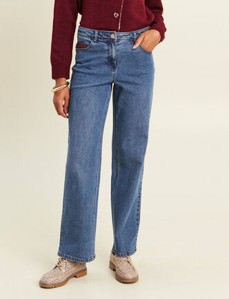 Jean standard denim stone femme