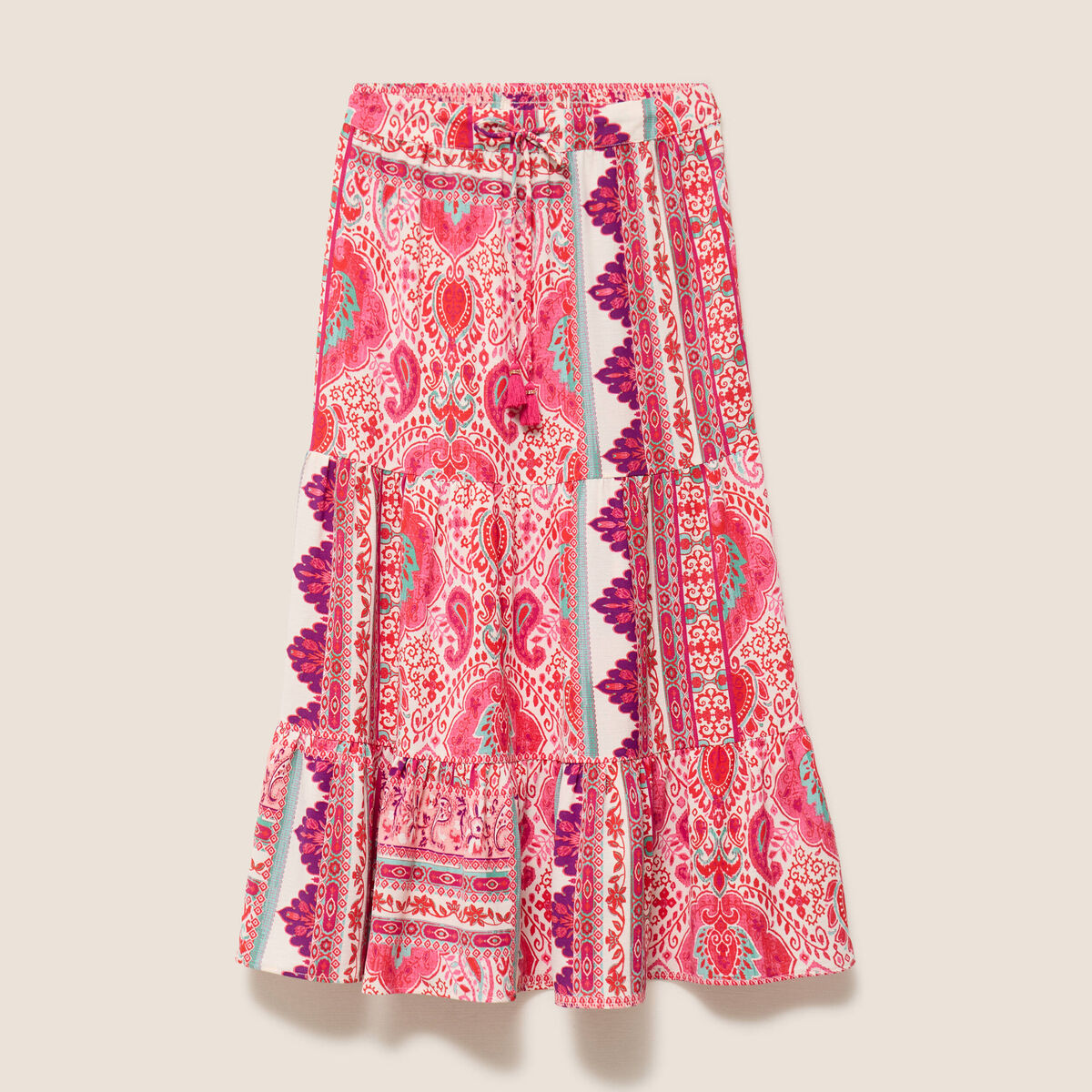 Jupe taille standard rose femme
