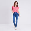 T-shirt manches courtes rose fushia femme