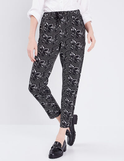 Pantalon jogging noir femme