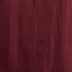 Blouse ample col rond satin&eacute;e bordeaux femme