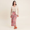 Gilet manches longues couleur or femme