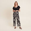 Pantalon flou noir femme