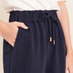 Bermuda bleu fonc&eacute; femme