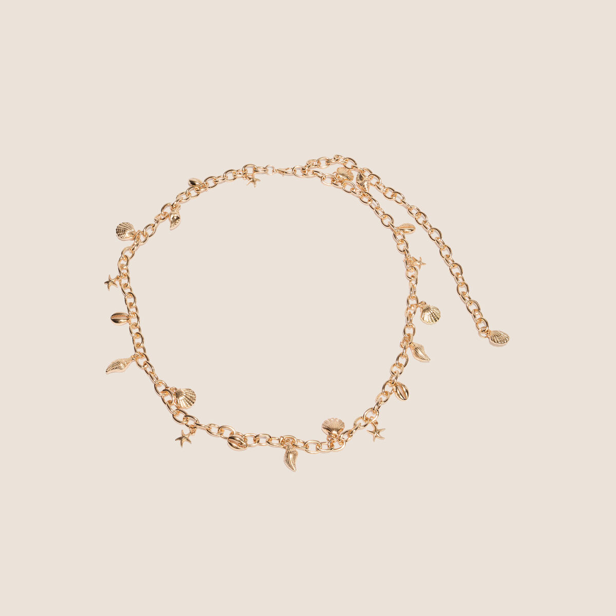 Ceinture chaine couleur or femme