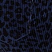Pantalon coupe mom en velours bleu femme