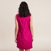 Robe fourreau r&eacute;versible rose fushia femme