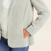 Veste tailleur velours vert clair femme