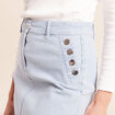 Jupe taille haute bleu femme