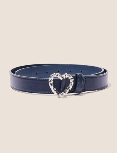 Ceinture avec boucle bleu foncé femme