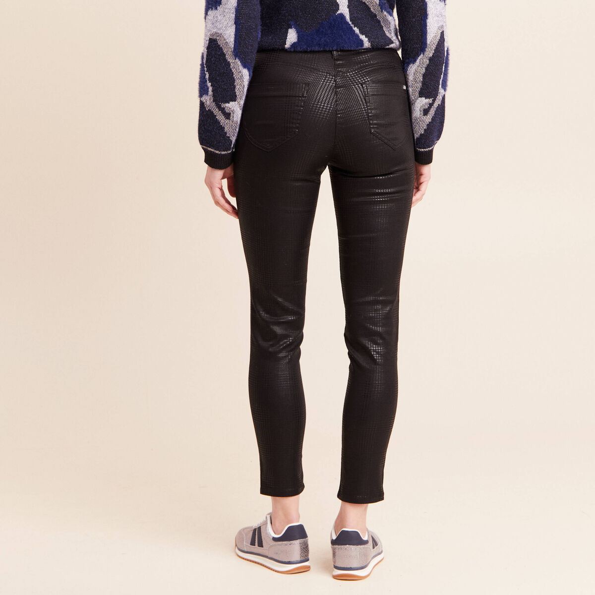 Pantalon magique Le L&eacute;ger enduit noir femme