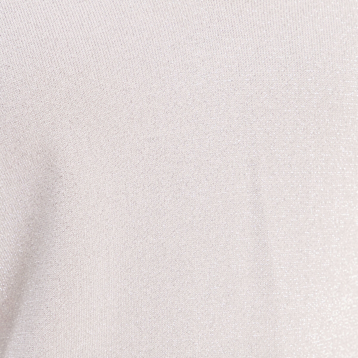 Pull manches longues gris argent femme