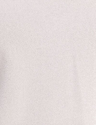 Pull manches longues gris argent femme