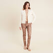 Veste esprit tailleur ecru femme