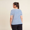 T-shirt manches courtes bleu femme
