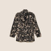 Veste cintr&eacute;e manches longues doubl&eacute;e noir femme