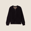 Gilet réversible manches longues noir femme