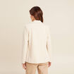 Veste tailleur cintrée ecru femme